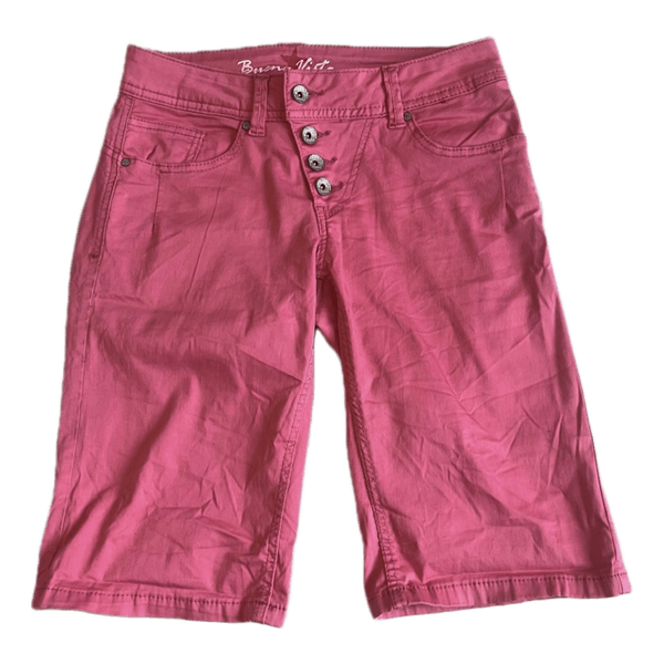 Pink denim bermuda shorts