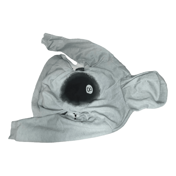 Grey 8-ball graphic hoodie