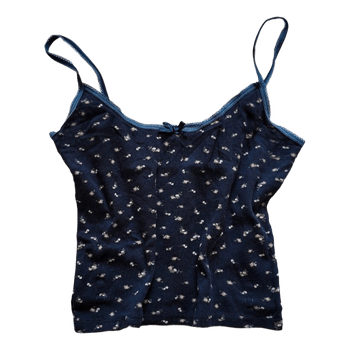 Floral navy camisole