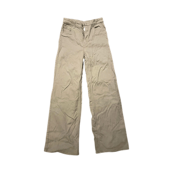 Khaki wide leg trousers