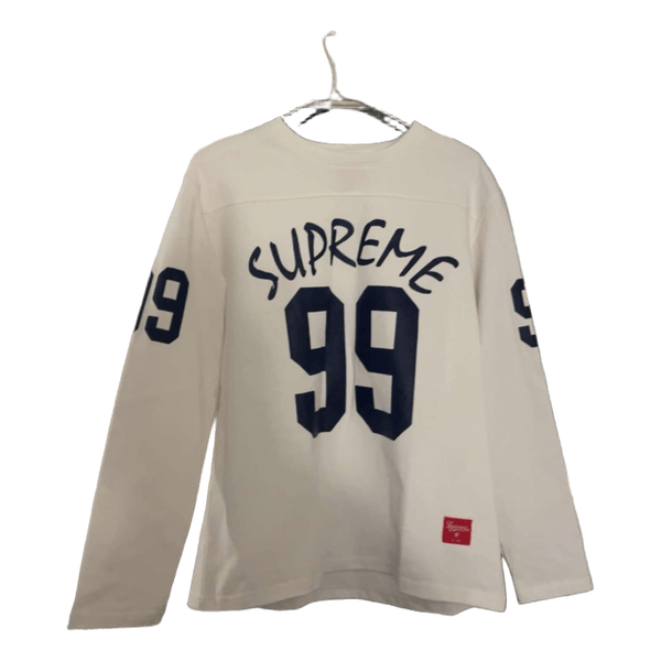 Supreme hvid langærmet t-shirt