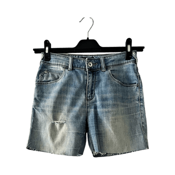 Light blue denim shorts