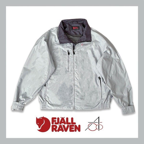 Fjällräven grey vintage 00s windbreaker jacket