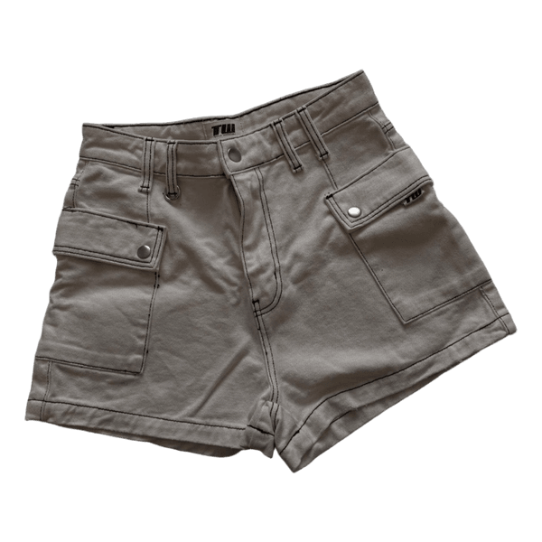 White cargo shorts