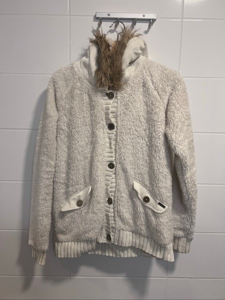 Roxy fleece hooded cardigan