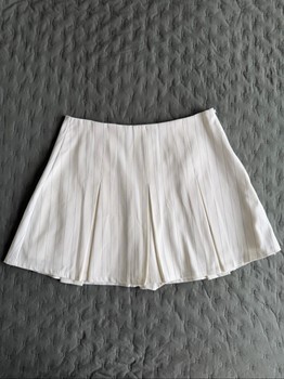 Reserved pinstripe skort