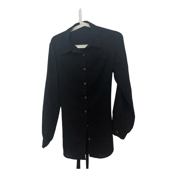 Black button down shirt