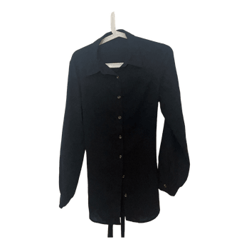 Black button down shirt
