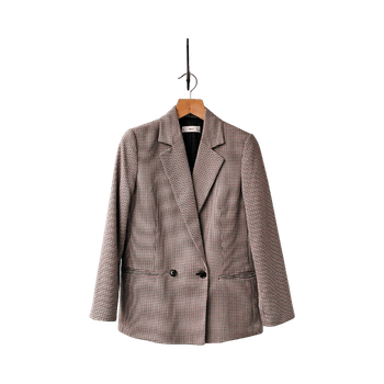 Checked blazer