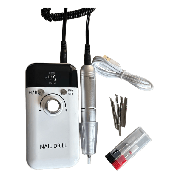 White electric nail drill