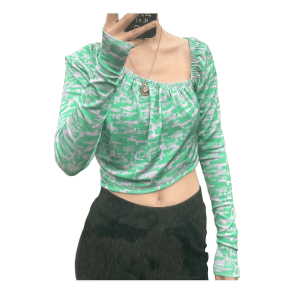 NA-KD langærmet crop top