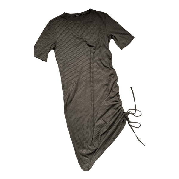 Reserved khaki ribbed dress