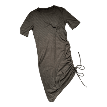 Reserved khaki ribbed dress