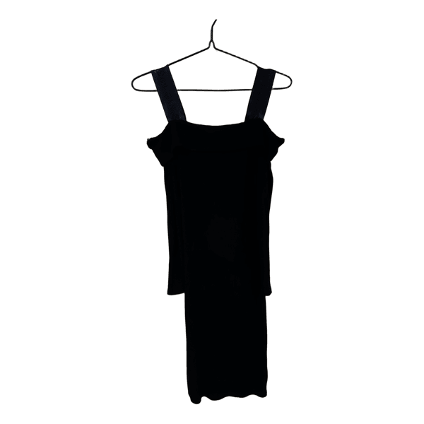 Black Guess ribbed dress