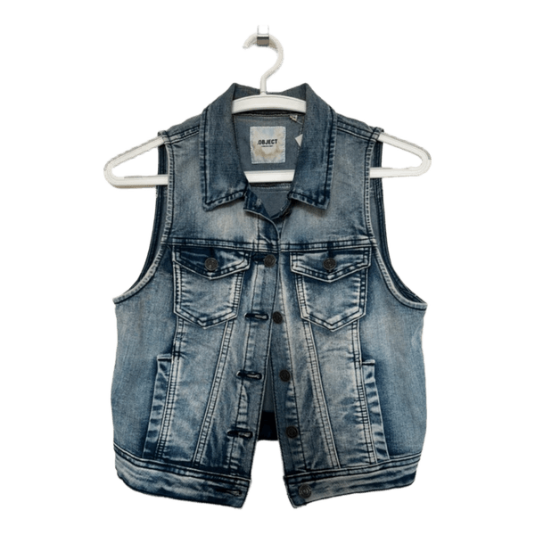 Blue denim vest