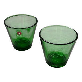 Vihreät Iittala lasit