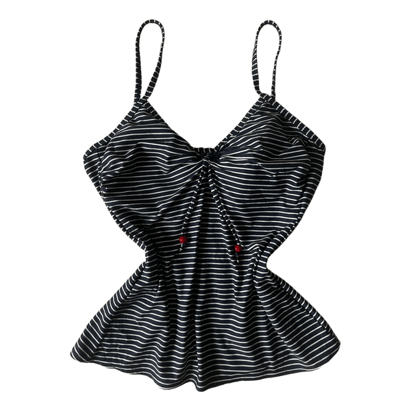 Striped tankini top