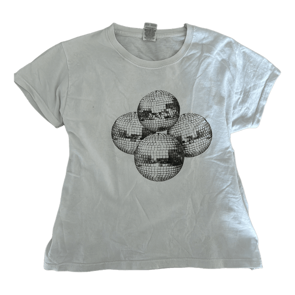 Hvid t-shirt med print