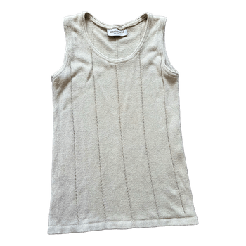 Beige neulottu toppi