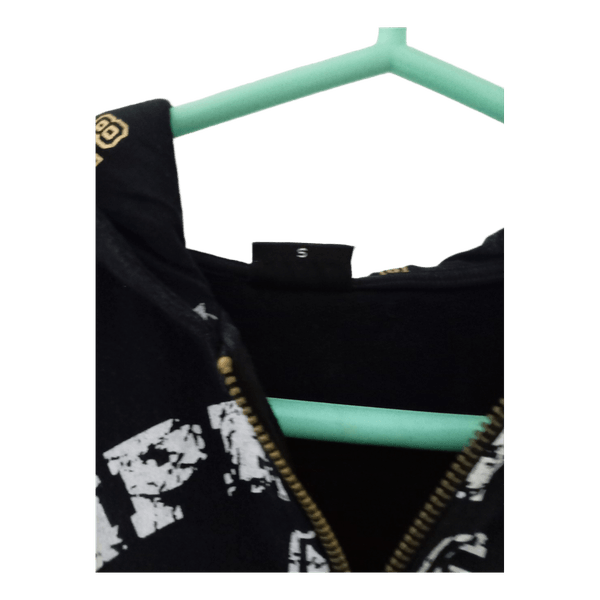 Black short sleeve hoodie
