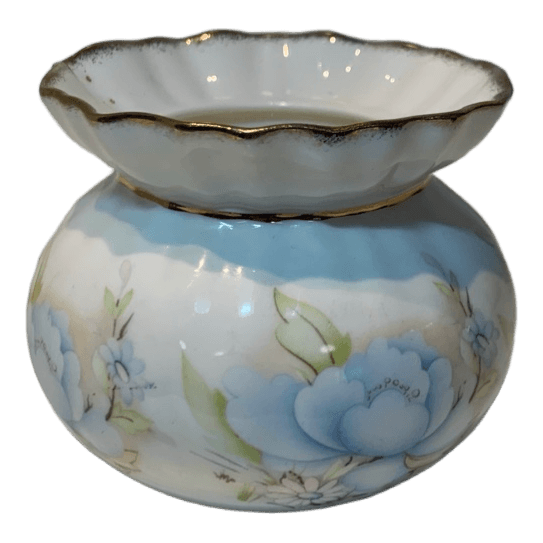 Floral bone china bowl