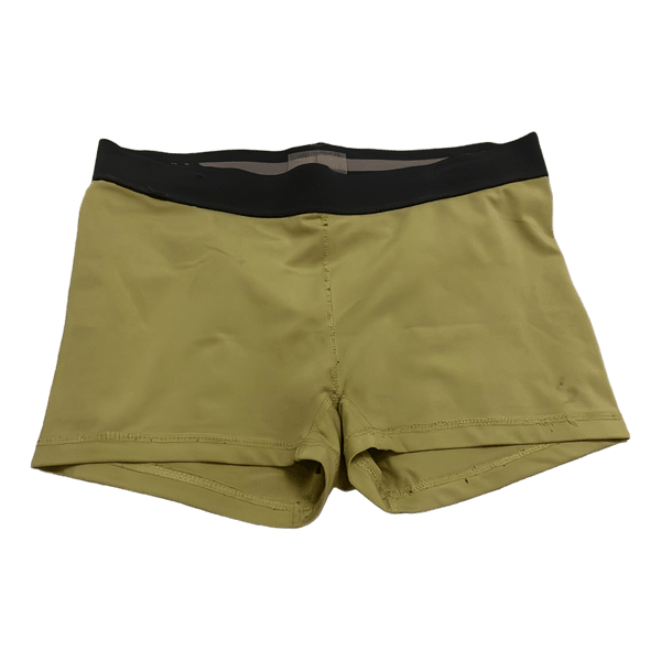 Keltaiset treenishortsit