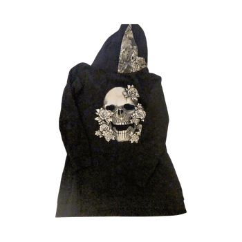 Musta  huppari kuviolla emp 