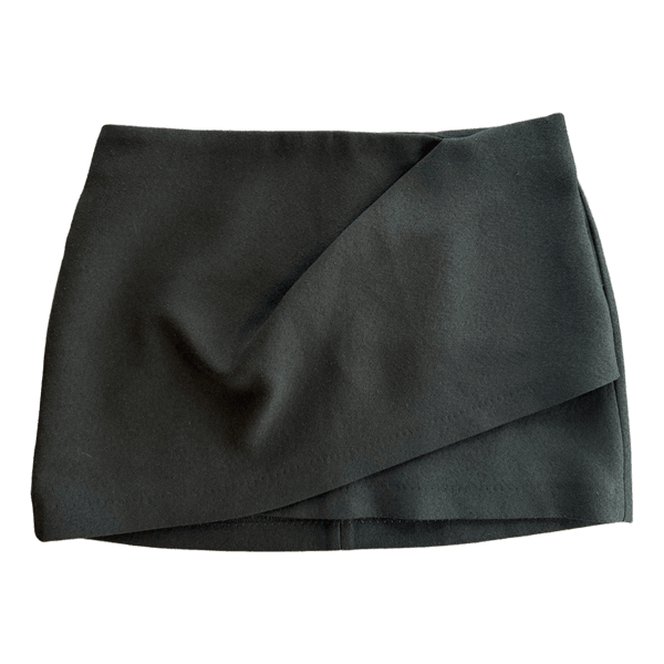 Green Zara mini skirt