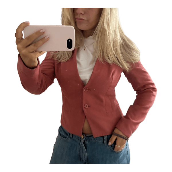 Rosa figursyet blazer