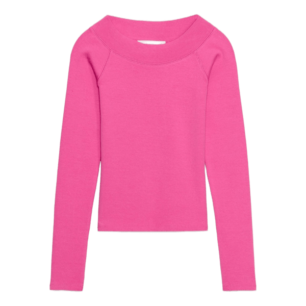 Pink langærmet top