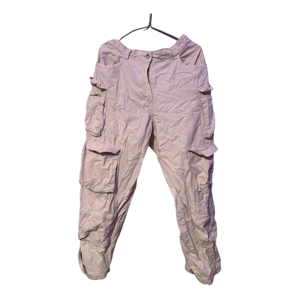 Pink cargo trousers