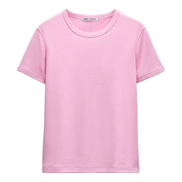 Lyserød Zara t-shirt