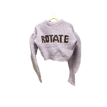 Rotate Birger Christensen Lilac cropped sweater