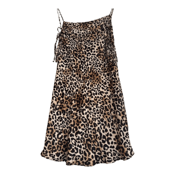 Leopard print mini dress