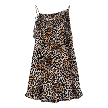 Leopard print mini dress