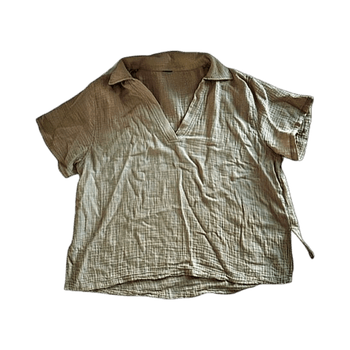 Beige lyhythihainen pusero