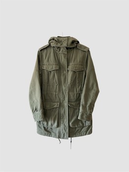 Green cotton parka