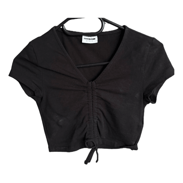 Black crop top