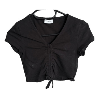 Black crop top