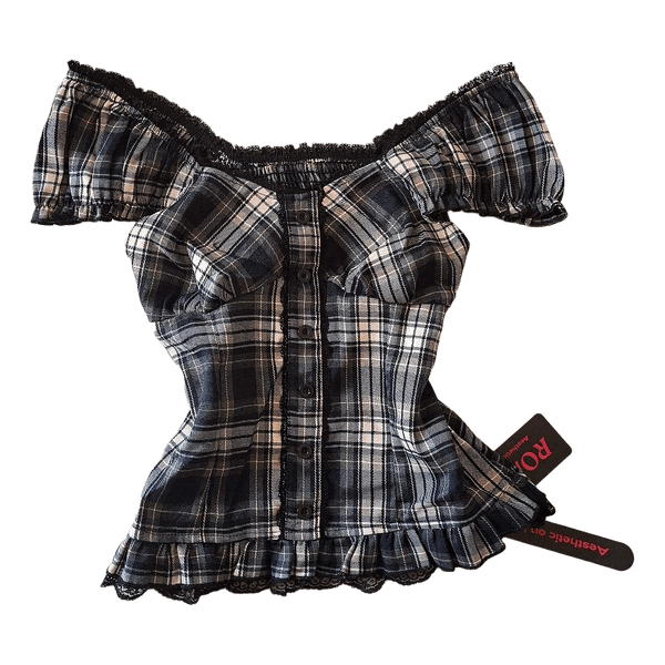 Plaid top