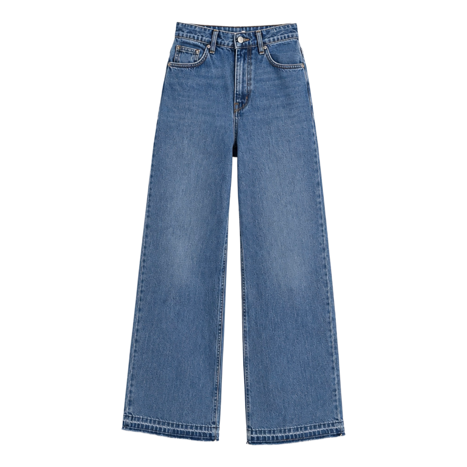 Blå wide leg jeans