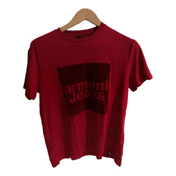 Rød Armani Jeans t-shirt