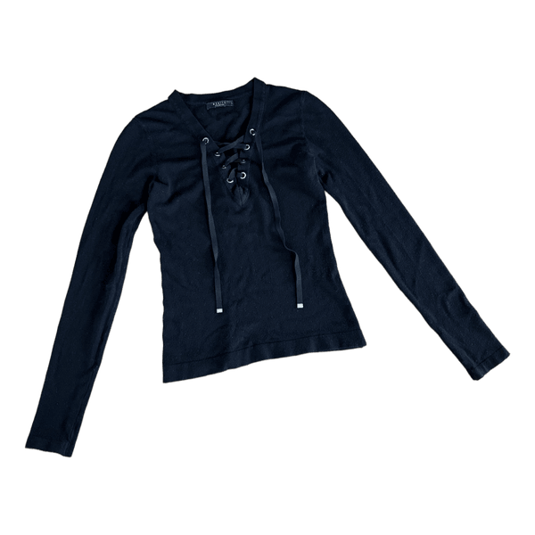 Black long sleeve top