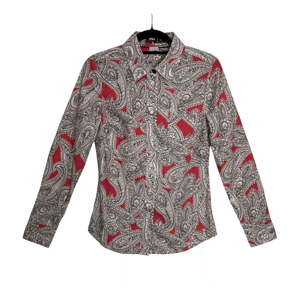 Boden Button Up Shirt Size 6R / S Paisley