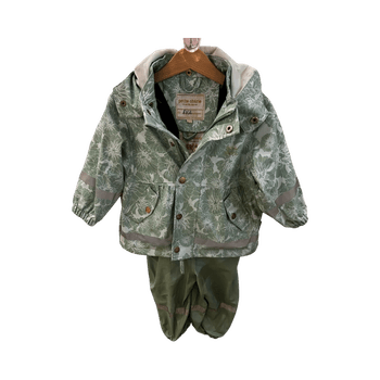 Petite Cherie vihreä sadeasu vauvalle