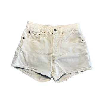 Valkoiset Levis 501 farkkushortsit