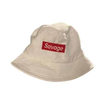 Valkoinen bucket-hattu