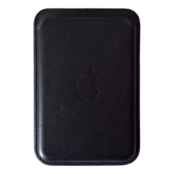 Black leather magsafe wallet