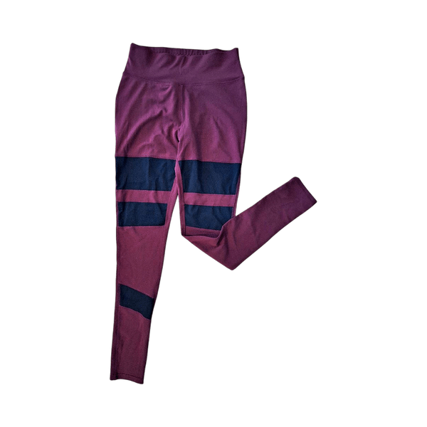 Burgundy leggings
