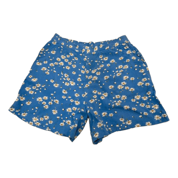 Blue daisy print shorts